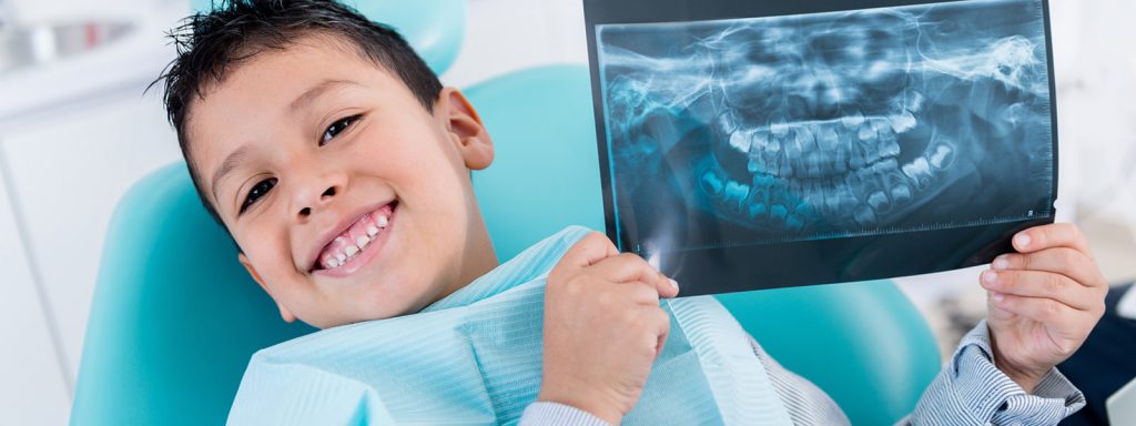 Boy with an x ray