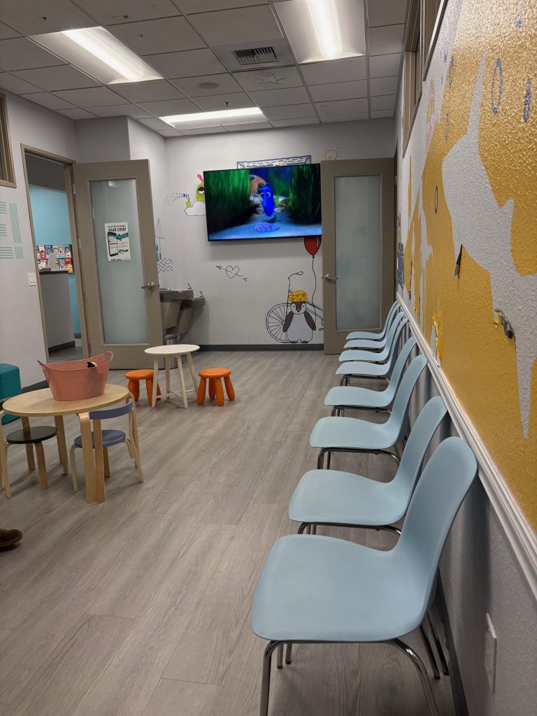 waiting-area-kids-care-dental-stockton-brookside Wait area inside Kids Care Dental -Stockton at Brookside in Stockton, CA