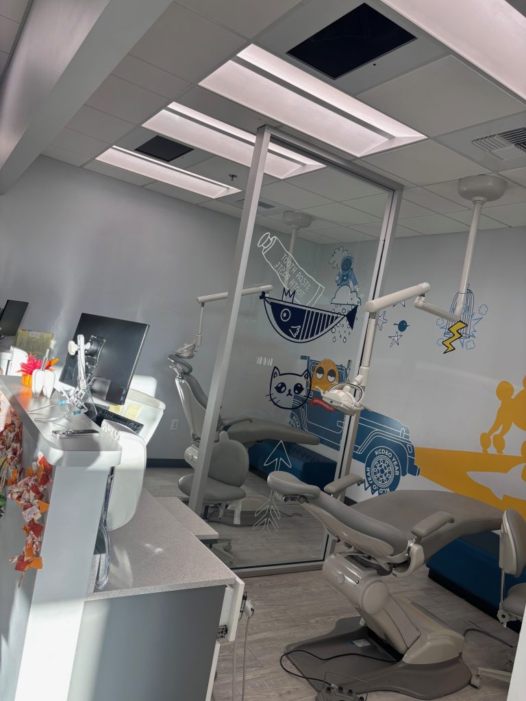 modesto-pediatric-dentist-kids-care-dental-interior-3 Treatment area inside Kids Care Dental & Orthodontics in Modesto, CA
