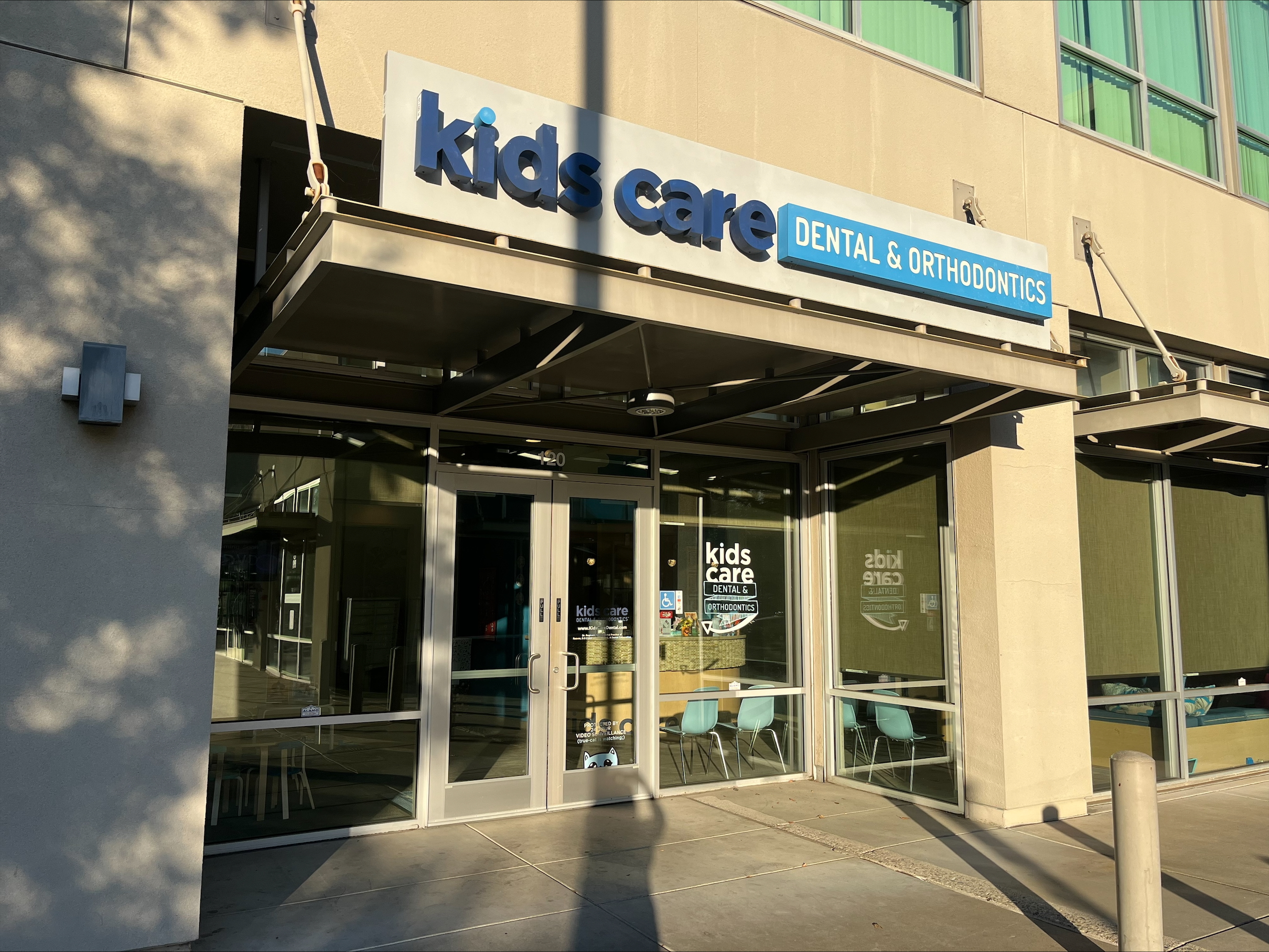 Front building exterior at Kids Care Dental & Orthodontics in Rancho Cordova, CA