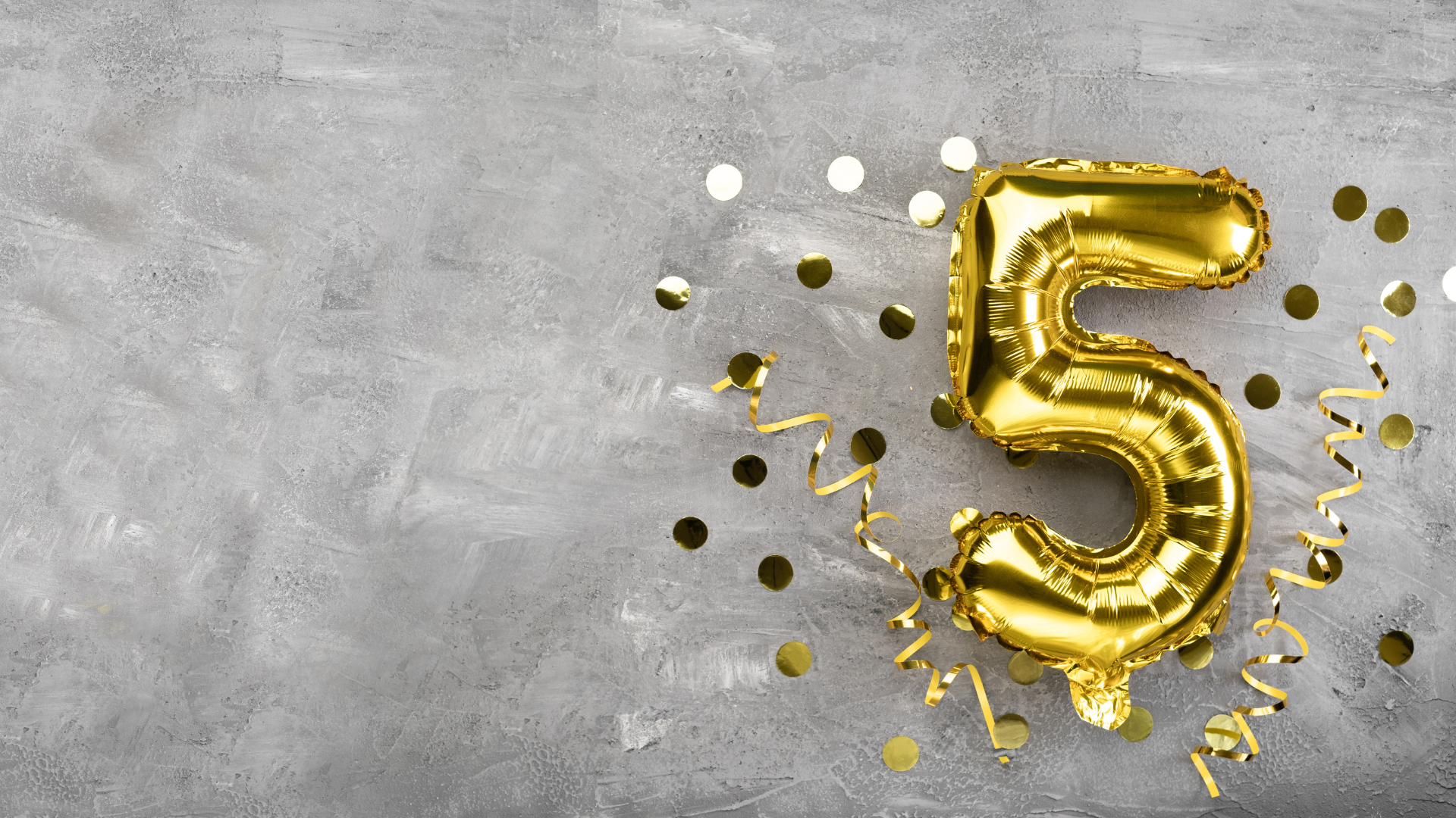 5th anniversary balloon