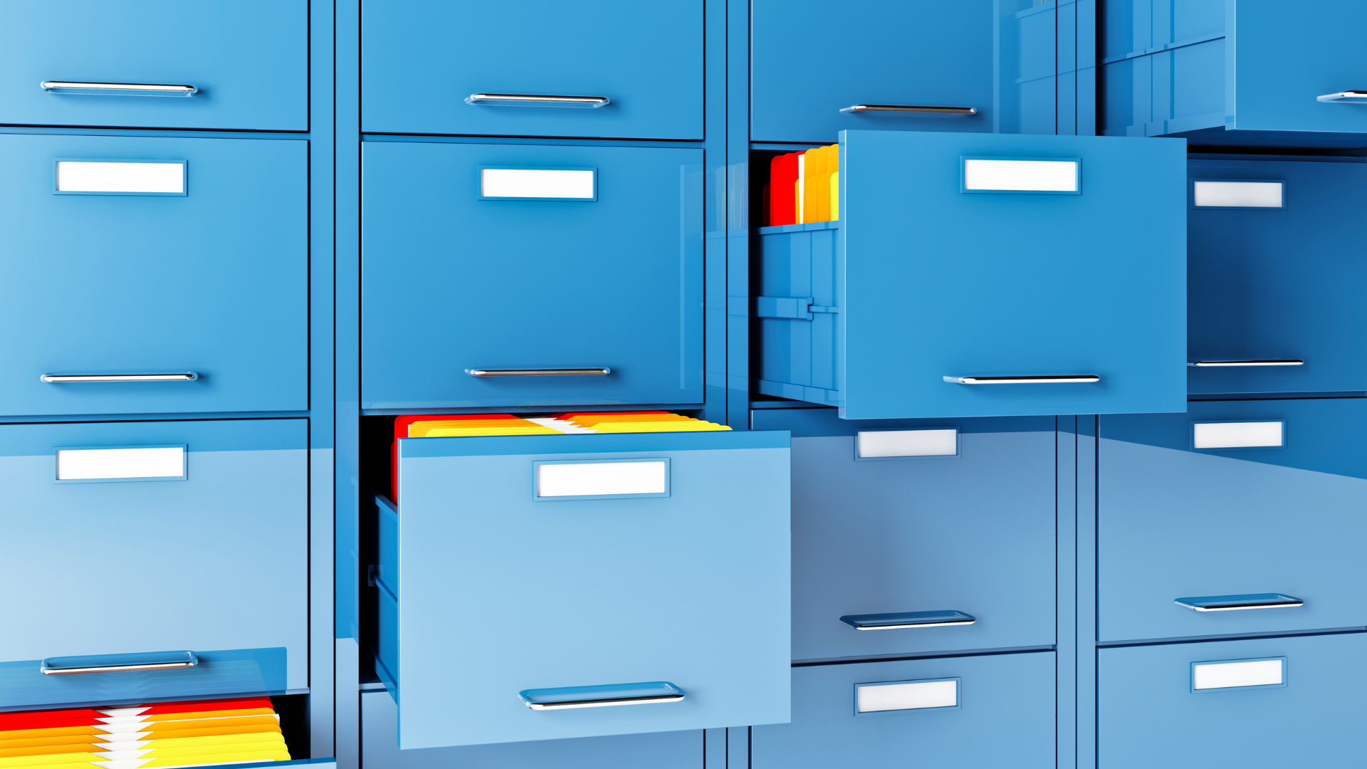 record cabinets