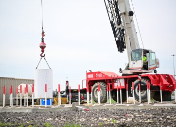 how do you become a crane operator? a closeup of a person operating a mobile crane