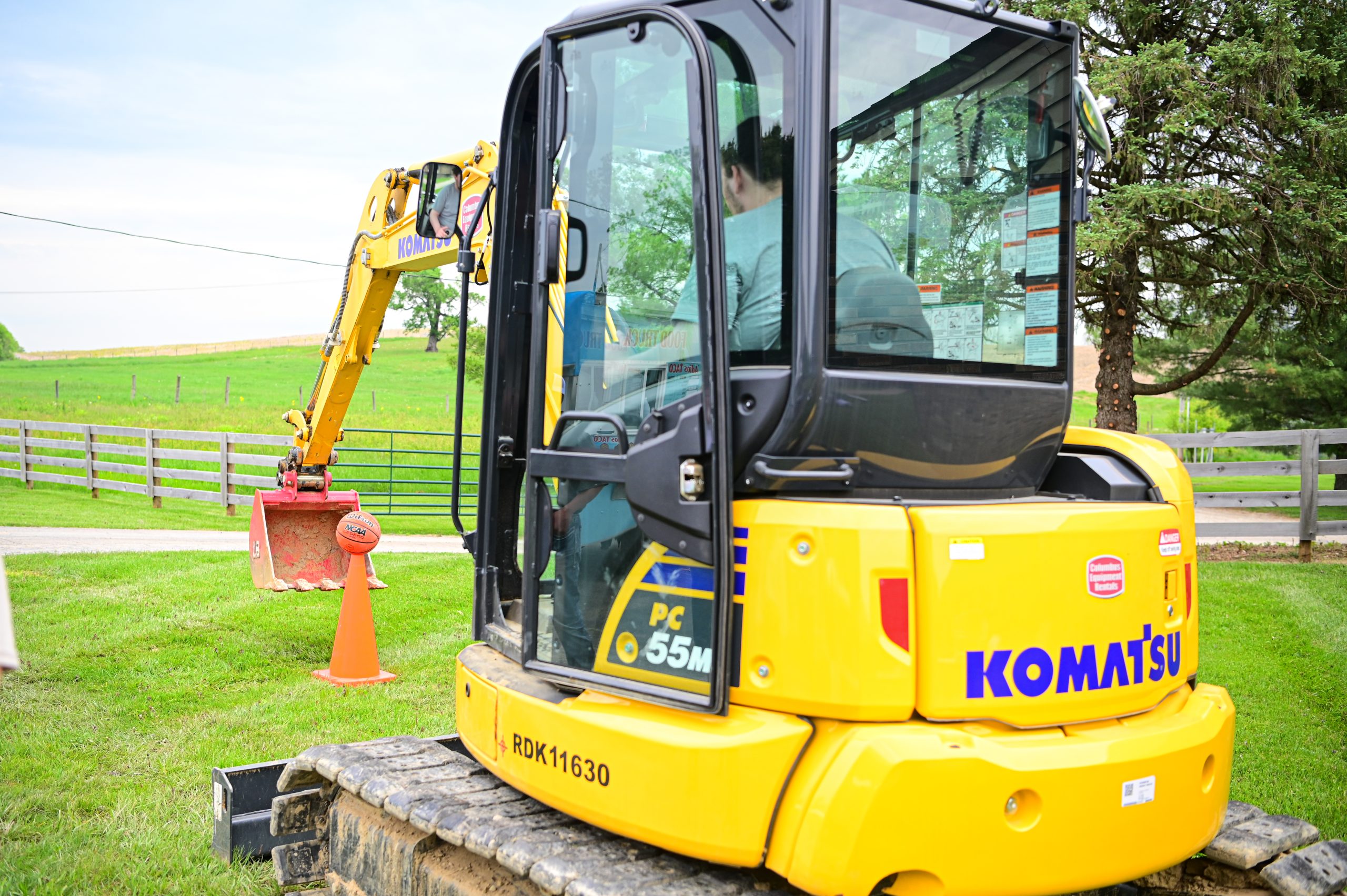 landfill operators using heavy equipment