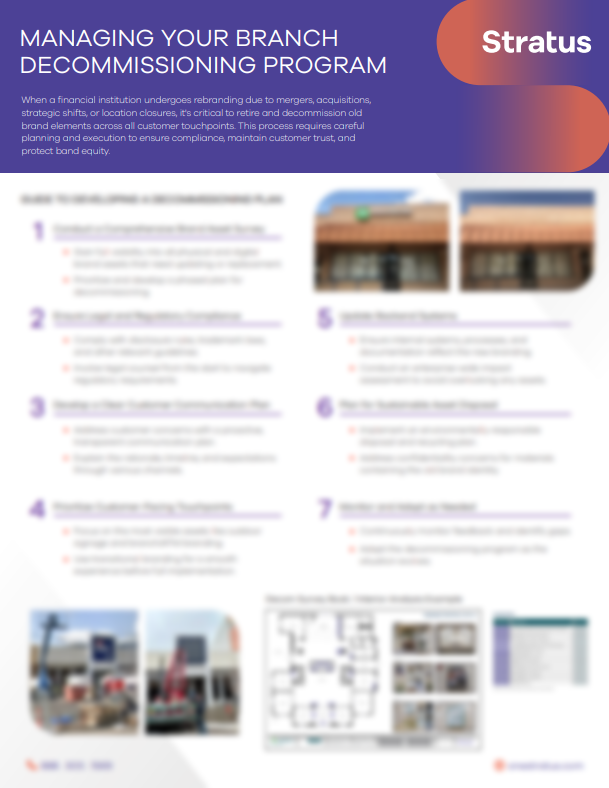 Managing Your Branch Decommissioning Program