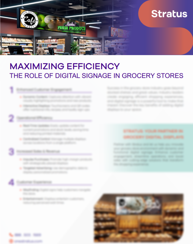 Maximizing Efficiency: The Role of Digital Signage in Grocery Stores