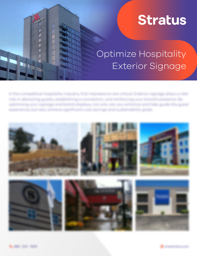 Optimize Hospitality Exterior Signage