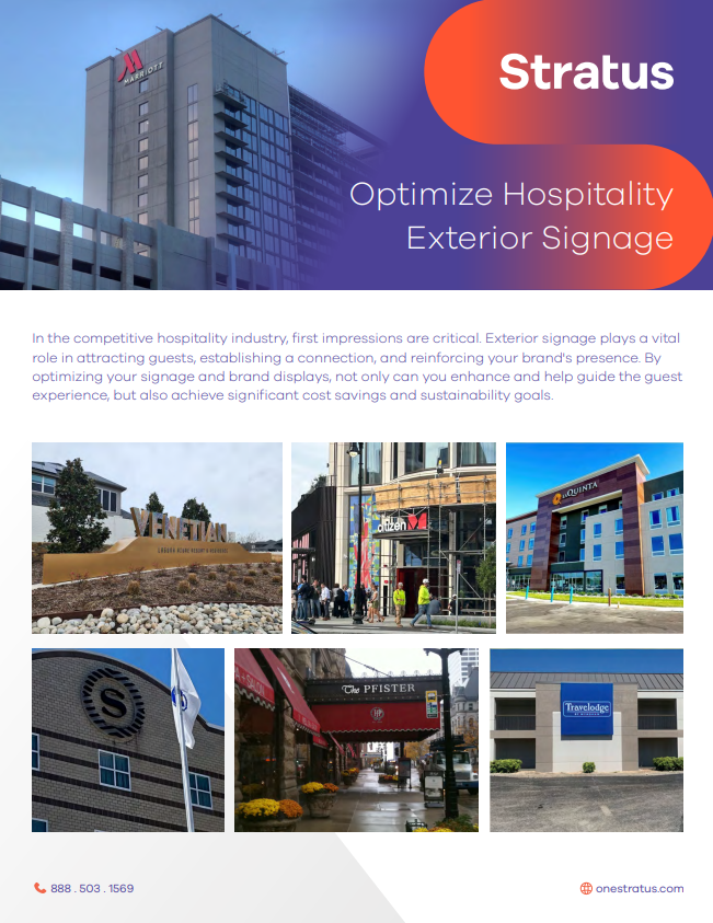 Optimize Hospitality Exterior Signage Optimize Hospitality Exterior Signage