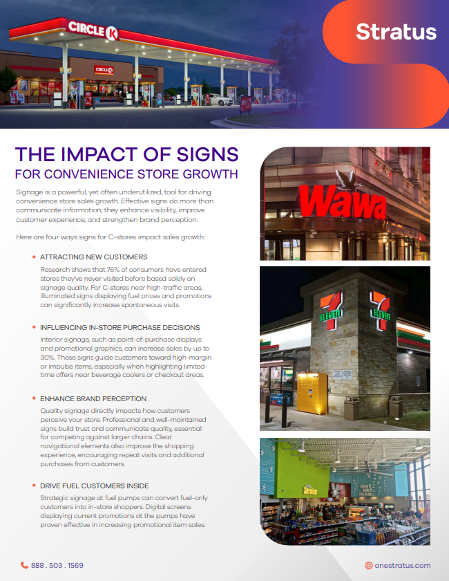The Impact of Signs for Convenience Store Growth The Impact of Signs for Convenience Store Growth