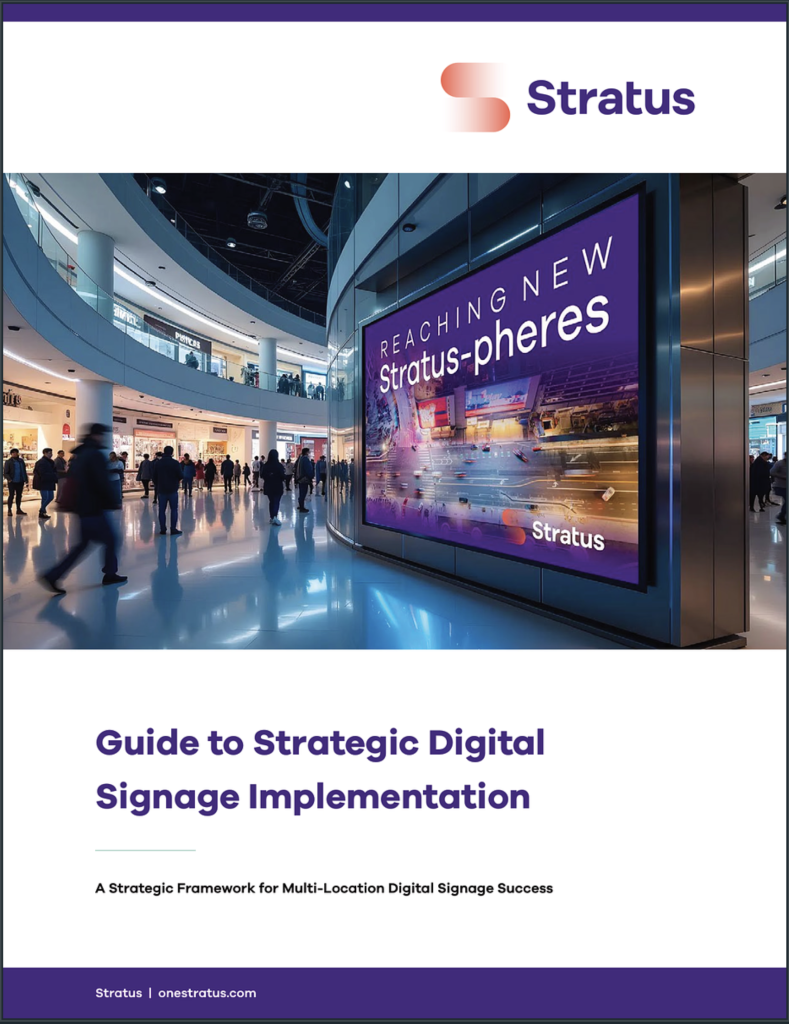 Stratus Sign Guide to Strategic Digital Signage Implementation - National Sign ...